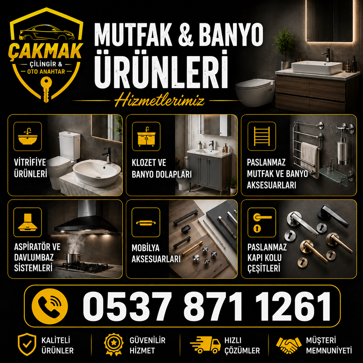 Mutfak ve banyo ürünleri